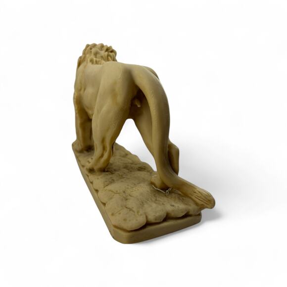 Vintage Lion Figurine Sculpture Statue Resin Single Bookend Decor - Picture 13 of 16